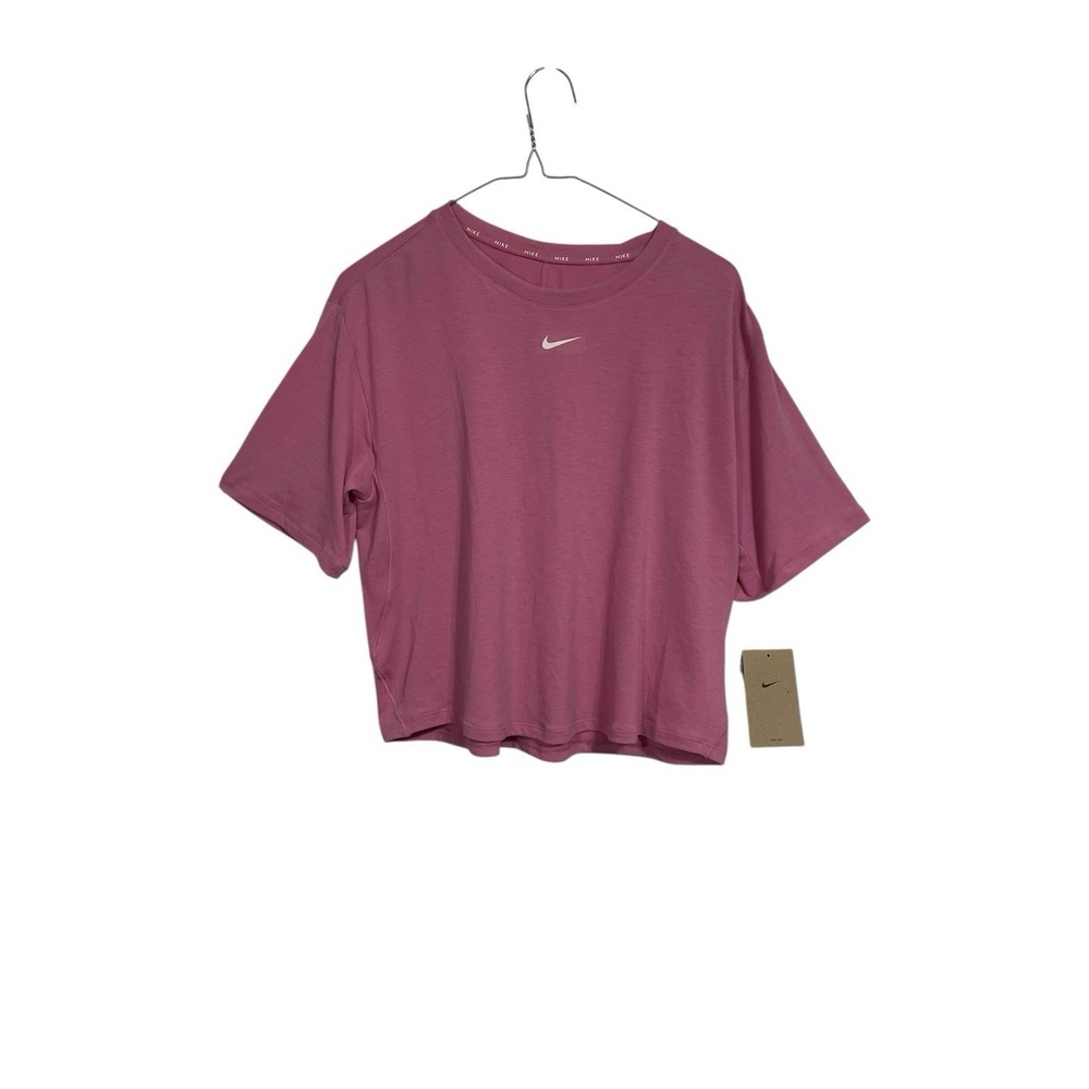 Nike One Kids XL Pink Dri-FIT Short‎ Sleeve Training T-Shirt FZ5602-646 NWT